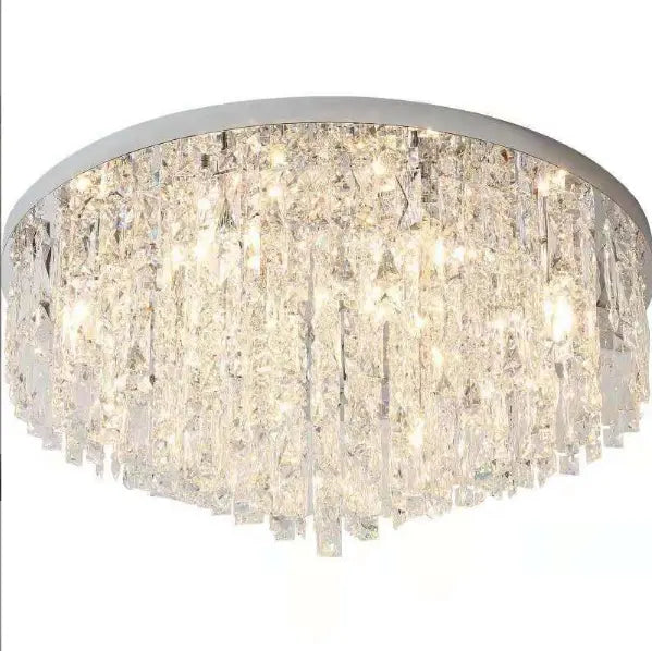 Modern Bedroom Crystals E14 Ceiling Lamp Lustre Lamp Steel Led Ceiling Lights Art Deco Led Chandelier Lighting Fixtures Lamp by Zhongsan | Souqify