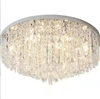 Modern Bedroom Crystals E14 Ceiling Lamp Lustre Lamp Steel Led Ceiling Lights Art Deco Led Chandelier Lighting Fixtures Lamp by Zhongsan | Souqify