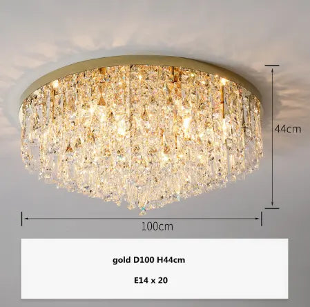 Modern Bedroom Crystals E14 Ceiling Lamp Lustre Lamp Steel Led Ceiling Lights Art Deco Led Chandelier Lighting Fixtures Lamp by Zhongsan | Souqify
