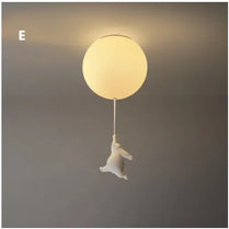 Modern Cartoon Bear Ceiling Lights for Bedroom Living Room Children's Rooms Decor Lighting Fixtures Led Lamps Balloon Glass by Zhongsan | Souqify