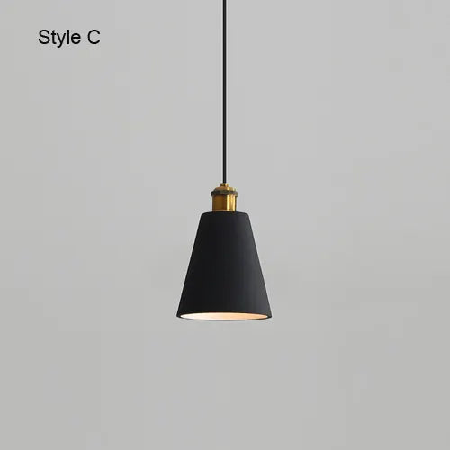 Modern Chandelier E27 Black White Minimalist Dining Table Bar Table Lamp Industrial Style Lamps Bedroom Bedside Small Chandelier by Zhongsan | Souqify