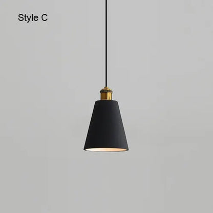 Modern Chandelier E27 Black White Minimalist Dining Table Bar Table Lamp Industrial Style Lamps Bedroom Bedside Small Chandelier by Zhongsan | Souqify