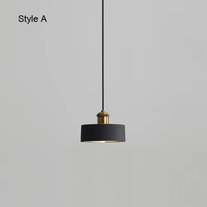 Modern Chandelier E27 Black White Minimalist Dining Table Bar Table Lamp Industrial Style Lamps Bedroom Bedside Small Chandelier by Zhongsan | Souqify