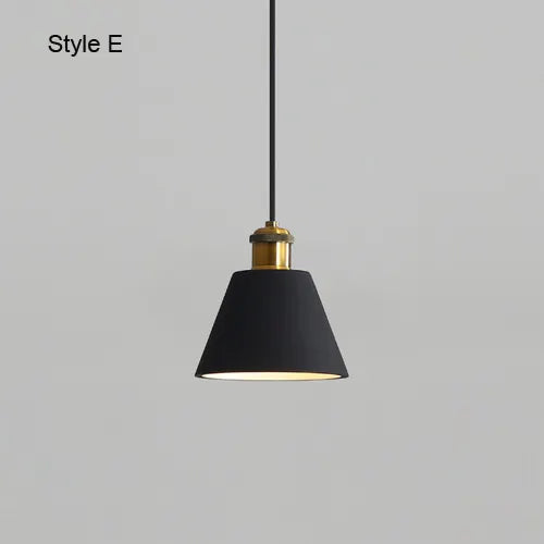 Modern Chandelier E27 Black White Minimalist Dining Table Bar Table Lamp Industrial Style Lamps Bedroom Bedside Small Chandelier by Zhongsan | Souqify