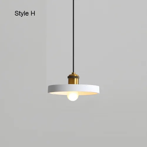 Modern Chandelier E27 Black White Minimalist Dining Table Bar Table Lamp Industrial Style Lamps Bedroom Bedside Small Chandelier by Zhongsan | Souqify