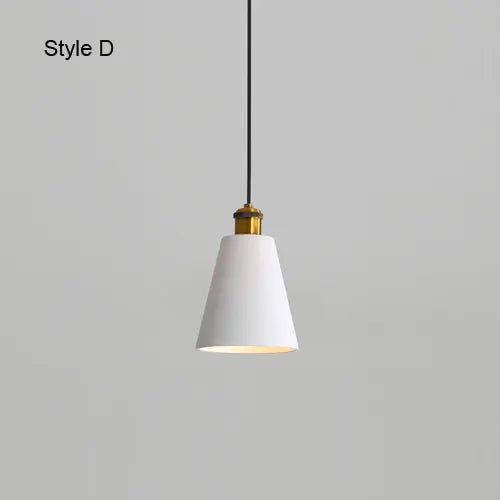 Modern Chandelier E27 Black White Minimalist Dining Table Bar Table Lamp Industrial Style Lamps Bedroom Bedside Small Chandelier by Zhongsan | Souqify