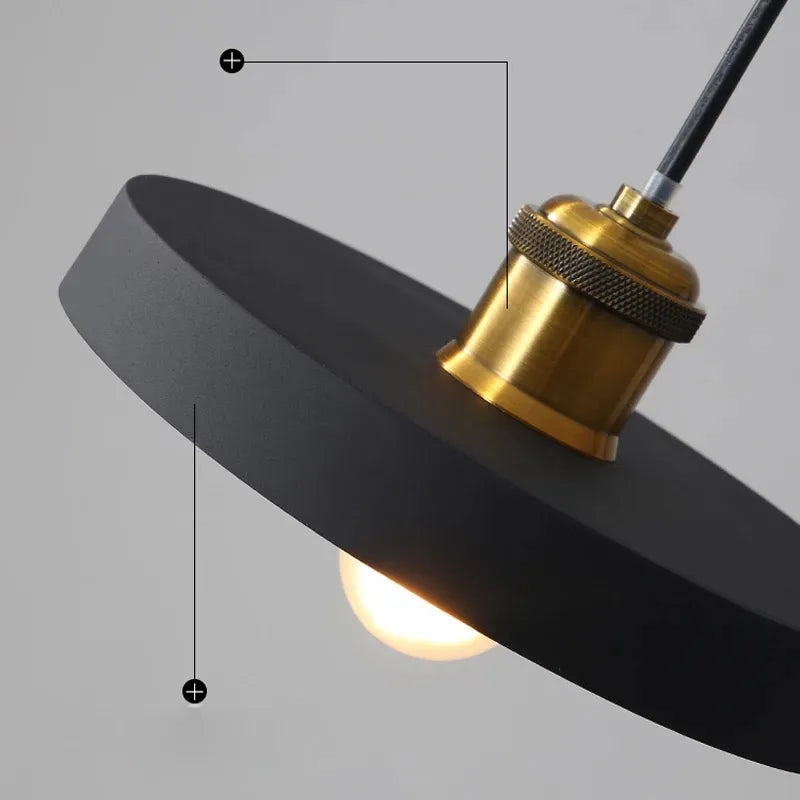 Modern Chandelier E27 Black White Minimalist Dining Table Bar Table Lamp Industrial Style Lamps Bedroom Bedside Small Chandelier by Zhongsan | Souqify