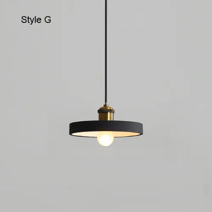 Modern Chandelier E27 Black White Minimalist Dining Table Bar Table Lamp Industrial Style Lamps Bedroom Bedside Small Chandelier by Zhongsan | Souqify