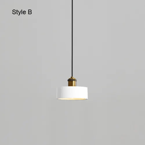 Modern Chandelier E27 Black White Minimalist Dining Table Bar Table Lamp Industrial Style Lamps Bedroom Bedside Small Chandelier by Zhongsan | Souqify