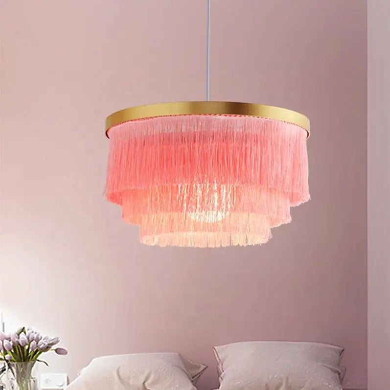Modern Chandelier Lighting Dining room Bar Kitchen fringe lamp suspension Decoration Pendant Light Creative led pendant lights by Zhongsan | Souqify