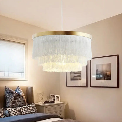 Modern Chandelier Lighting Dining room Bar Kitchen fringe lamp suspension Decoration Pendant Light Creative led pendant lights by Zhongsan | Souqify