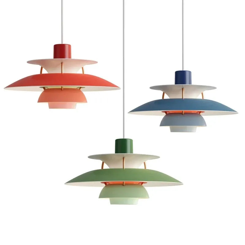 Modern design Pendant Light Colorful Umbrella shape Led Suspend lamp for Living room Parlor Foyer Lustres Lampadario Luminaire by Zhongsan | Souqify