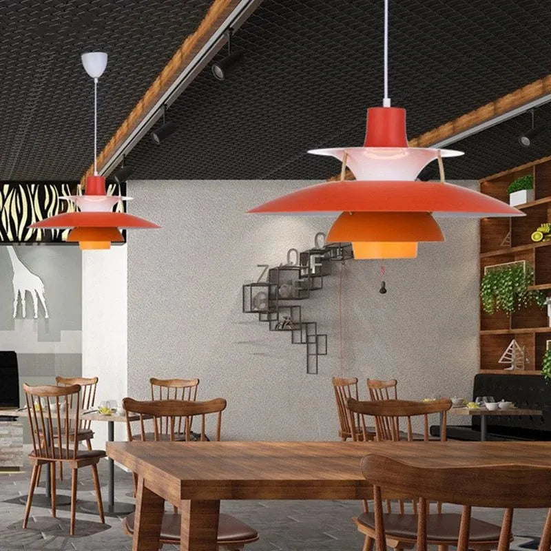 Modern design Pendant Light Colorful Umbrella shape Led Suspend lamp for Living room Parlor Foyer Lustres Lampadario Luminaire by Zhongsan | Souqify