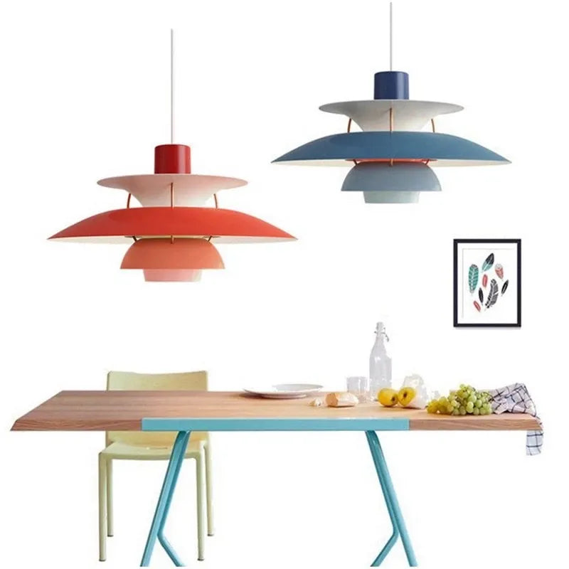 Modern design Pendant Light Colorful Umbrella shape Led Suspend lamp for Living room Parlor Foyer Lustres Lampadario Luminaire by Zhongsan | Souqify