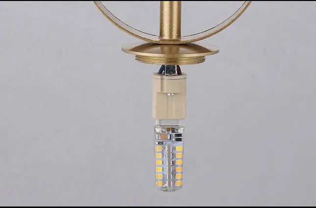 Modern Golden Glass Ball Pendant Lamps Fixture Luminaire Lift Hanging Lights Bedroom Decoration Lighting Bedside Living Room by Zhongsan | Souqify
