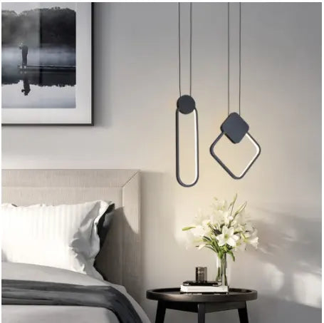 Modern hanging LED Pendant Lamp 12W Aluminum Fixtures Pendant lights for Kitchen Restaurant Bar living room bedroom AC85-265V by Zhongsan | Souqify