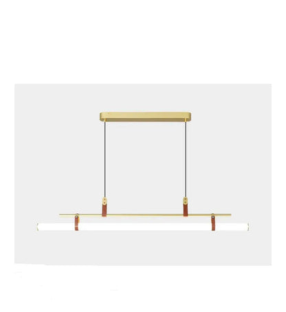 Modern LED Pendant Light Horizontal Long Bar Dining Room Kitchen Suspension Light Office Workbench Ceiling Hanging Lamp by Zhongsan | Souqify
