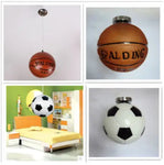 Modern Minimalist Basketball Football Chandeliers Creative Children's Room Lamps Boys Room Bedroom Lights LED by Zhongsan | Souqify