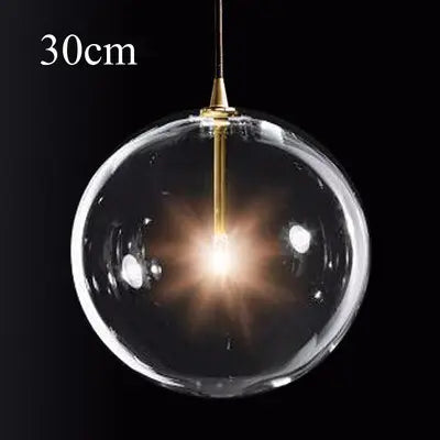 Modern minimalist glass chandelier restaurant bar counter designer clothing store bedroom bedside transparent ball lamps by Zhongsan | Souqify