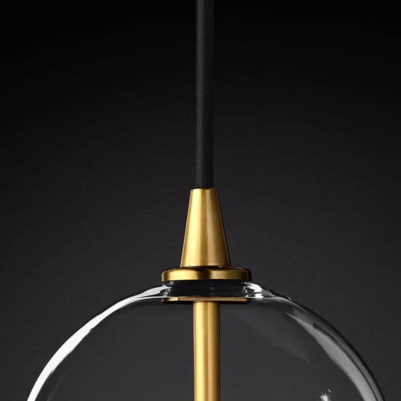 Modern minimalist glass chandelier restaurant bar counter designer clothing store bedroom bedside transparent ball lamps by Zhongsan | Souqify