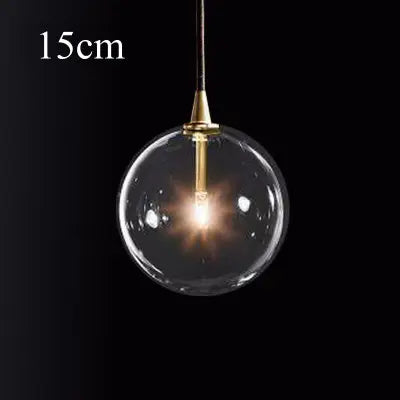 Modern minimalist glass chandelier restaurant bar counter designer clothing store bedroom bedside transparent ball lamps by Zhongsan | Souqify