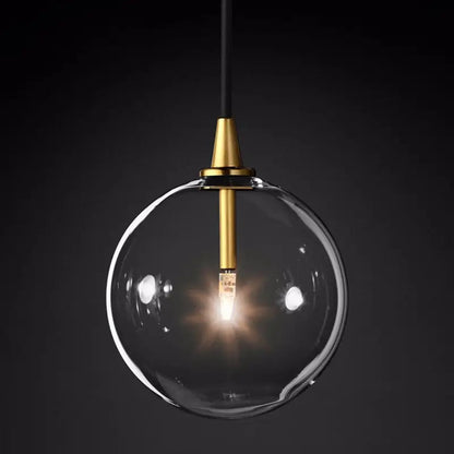 Modern minimalist glass chandelier restaurant bar counter designer clothing store bedroom bedside transparent ball lamps by Zhongsan | Souqify