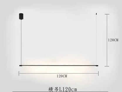 Modern Minimalist Line Pendant lights LED table lamp Nordic Living Room Background Wall lamp Bedroom Bedside Floor Lamp Fixtures by Zhongsan | Souqify