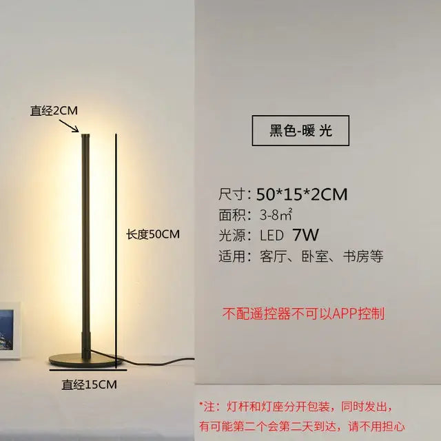 Modern Minimalist Line Pendant lights LED table lamp Nordic Living Room Background Wall lamp Bedroom Bedside Floor Lamp Fixtures by Zhongsan | Souqify
