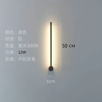 Modern Minimalist Line Pendant lights LED table lamp Nordic Living Room Background Wall lamp Bedroom Bedside Floor Lamp Fixtures by Zhongsan | Souqify