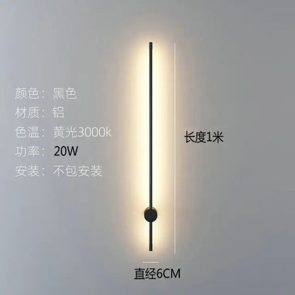 Modern Minimalist Line Pendant lights LED table lamp Nordic Living Room Background Wall lamp Bedroom Bedside Floor Lamp Fixtures by Zhongsan | Souqify