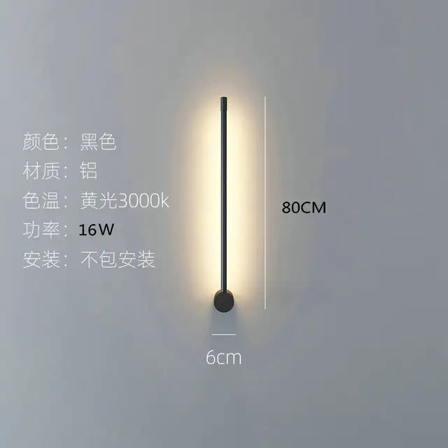 Modern Minimalist Line Pendant lights LED table lamp Nordic Living Room Background Wall lamp Bedroom Bedside Floor Lamp Fixtures by Zhongsan | Souqify