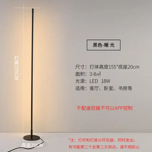 Modern Minimalist Line Pendant lights LED table lamp Nordic Living Room Background Wall lamp Bedroom Bedside Floor Lamp Fixtures by Zhongsan | Souqify
