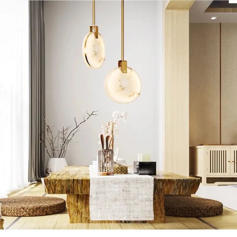 Modern Nordic luminaria creative Resin LED Pendant Lights marble small decoration pendant lamp cafe clothing store bar by Zhongsan | Souqify
