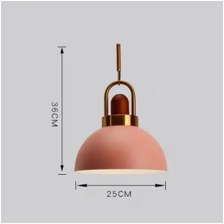 Modern Pendant Lights Nordic Light Iron Colorful Led Hanging Lamp Restaurant Coffee Bedroom E27 Led Light by Zhongsan | Souqify