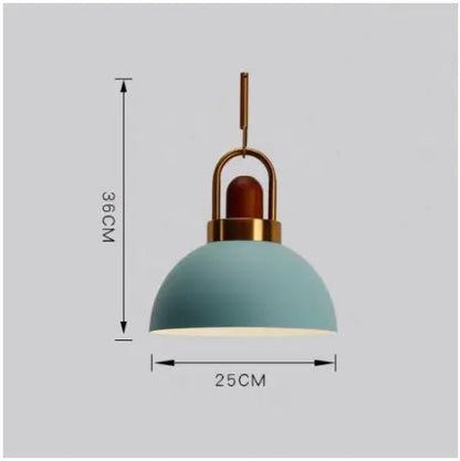 Modern Pendant Lights Nordic Light Iron Colorful Led Hanging Lamp Restaurant Coffee Bedroom E27 Led Light by Zhongsan | Souqify