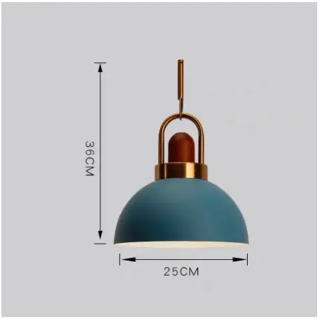 Modern Pendant Lights Nordic Light Iron Colorful Led Hanging Lamp Restaurant Coffee Bedroom E27 Led Light by Zhongsan | Souqify