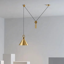 Modern Pulley DIY Combine Metal Pendant lights Kitchen Adjustable Italian Designer Dinning Room Decor LED Pendant Light by Zhongsan | Souqify