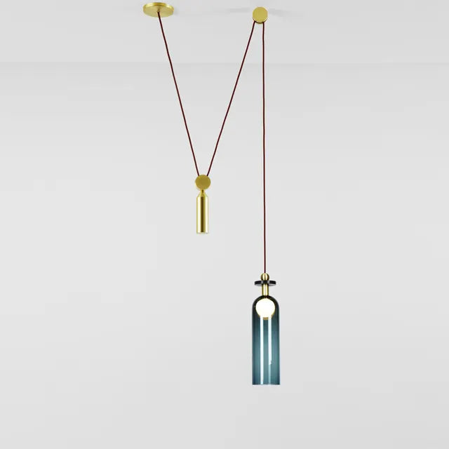Modern Pulley DIY Combine Metal Pendant lights Kitchen Adjustable Italian Designer Dinning Room Decor LED Pendant Light by Zhongsan | Souqify