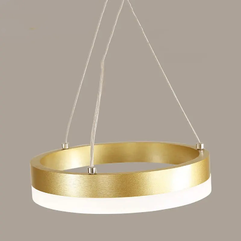 Modern remote control acrylic Dimmable Pendant Lights with three heads ring for living room Kitchen indoor led lighting decor by Zhongsan | Souqify