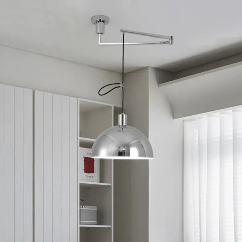 Modern simple Bauhaus pendant lamp Nordic chrome black white Living dining room bedroom adjustable arm creative hanging light by Zhongsan | Souqify