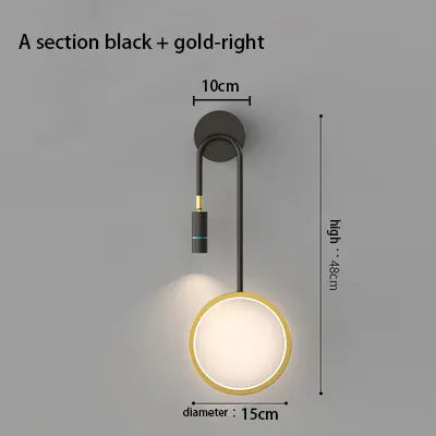 Modern Wall Lamp Retro Minimalist Background Light Stairwell Aisle Personalized Bedroom Bedside Nordic Creative Led Wall Lamps by Zhongsan | Souqify