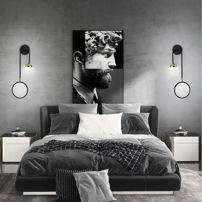 Modern Wall Lamp Retro Minimalist Background Light Stairwell Aisle Personalized Bedroom Bedside Nordic Creative Led Wall Lamps by Zhongsan | Souqify