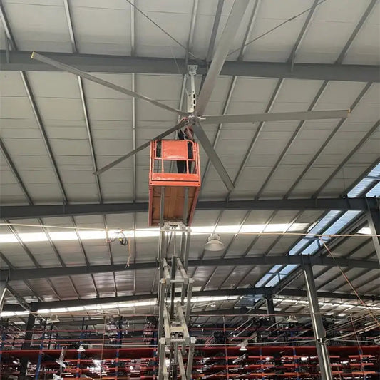 Mpfans 3 Years Warranty Stadium Industrial Ceiling Ass 1.5Kw Air Fitness Pmsm Big Gym Fan 12Ft Hvls Fans by MPFANS | Souqify