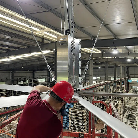 MPFANS Factory Gearmotor-Lenze 24FT/7.3M 1.5KW big industrial ceiling fans big air ceiling fan industrial fan by MPFANS | Souqify