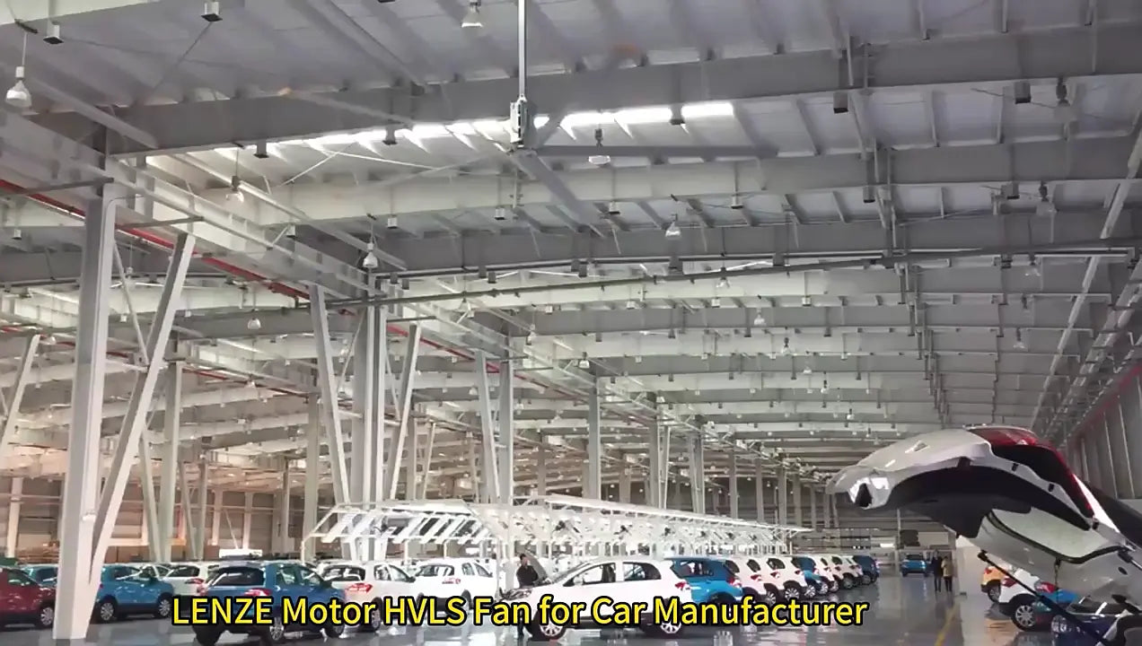 MPFANS Factory Gearmotor-Lenze 24FT/7.3M 1.5KW big industrial ceiling fans big air ceiling fan industrial fan by MPFANS | Souqify