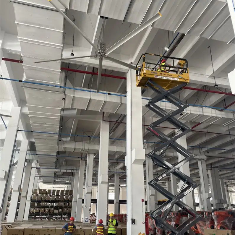 Mpfans High Quality Big Strong Ceiling Vfd Large Fans Safest Industrial Hvls Fan by MPFANS | Souqify