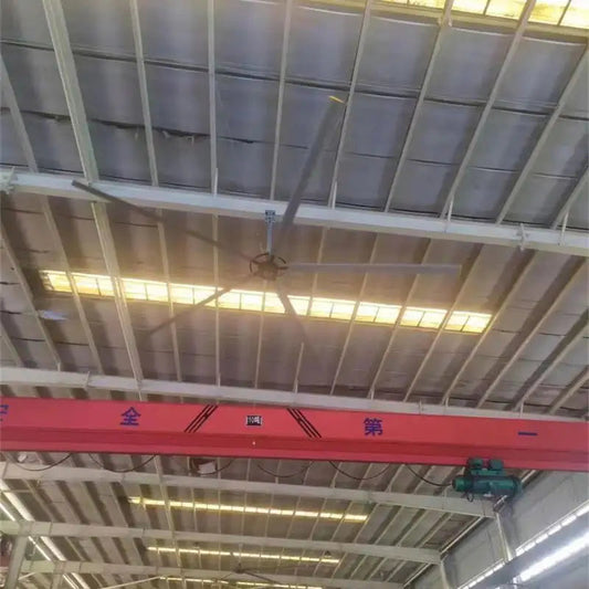 MPFANS High Quality PMSM 24ft (7.3m) steel electric fan ceiling fan steel blades biggest industrial fan by MPFANS | Souqify