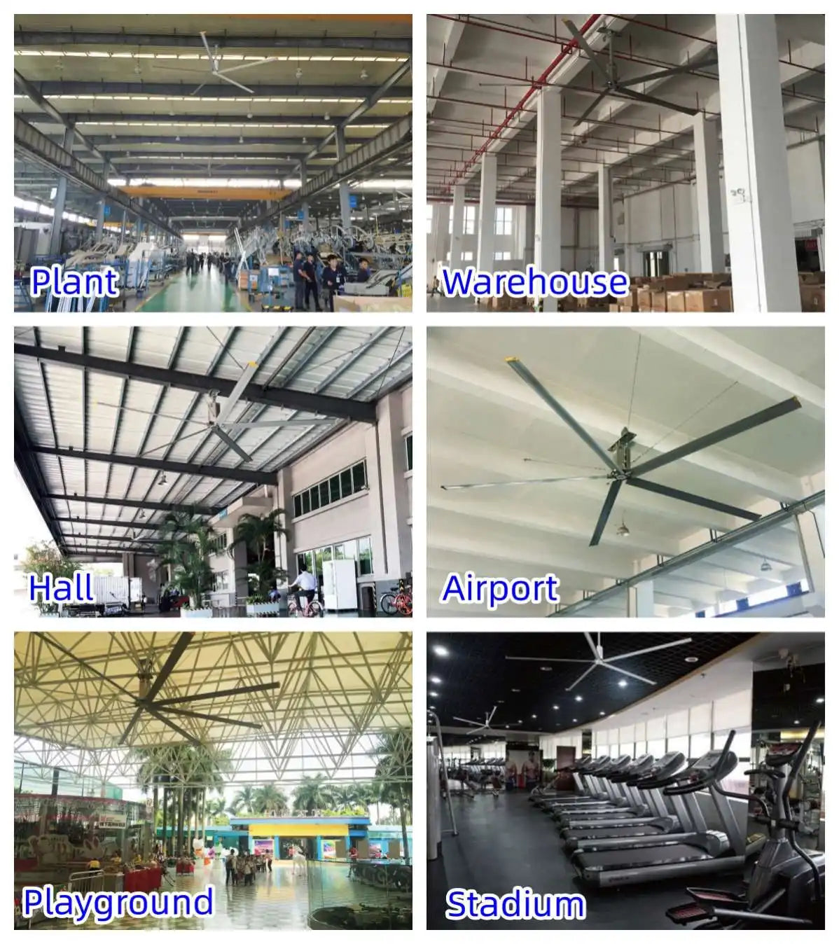 Mpfans Professional Commercial Use Big Fan The Largest Industrial Ceiling 208V To 240V Hvls Fans by MPFANS | Souqify