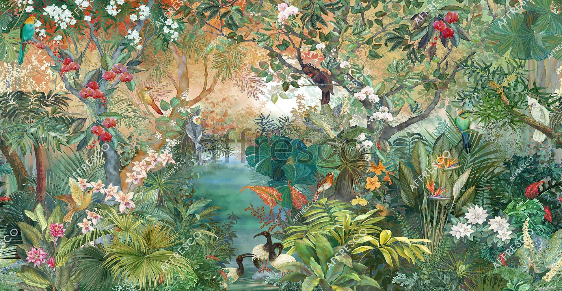 Murals, Frescoes and photo wallpaper. Tropics Art. ID136038 by Dinkids-Affresco | Souqify