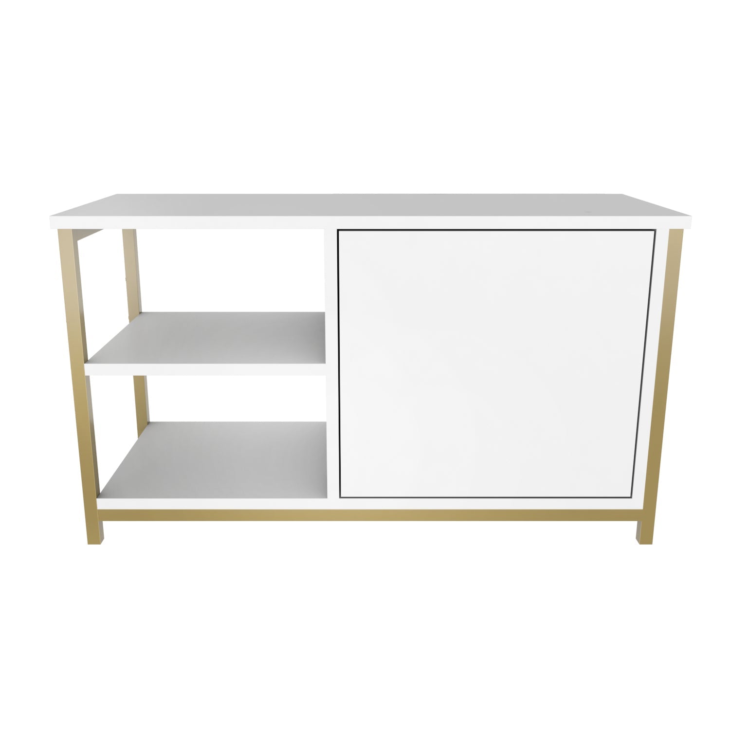 Muskegon TV Unit - Gold -White by DECOROTIKA | Souqify